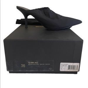 YEEZY Kanye West Season 8 Onyx nylon Track elasticated pointy mule pump EU36